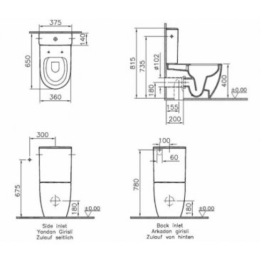 Унитаз Vitra Sento 9830B003-7203