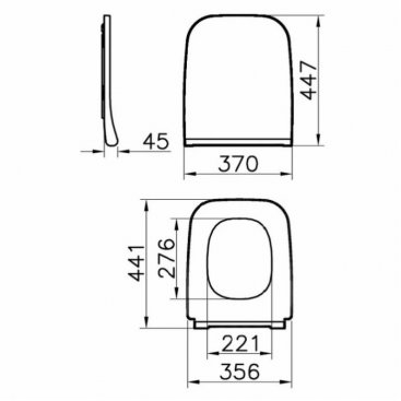 Унитаз подвесной Vitra Shift 7742B003-0075 белый