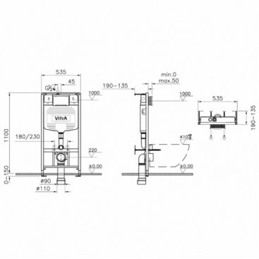 Система инсталляции Vitra 720-5800-01EXP