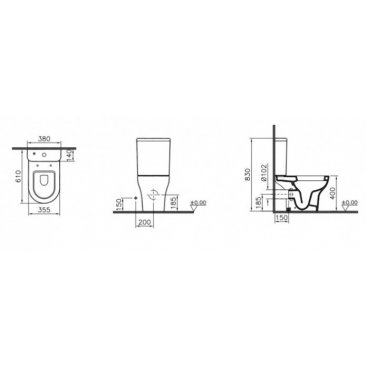 Унитаз Vitra Zentrum 9012B003-7204