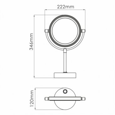 Зеркало WasserKRAFT K-1005BLACK