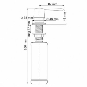 Дозатор мыла встраиваемый WasserKRAFT K-1599