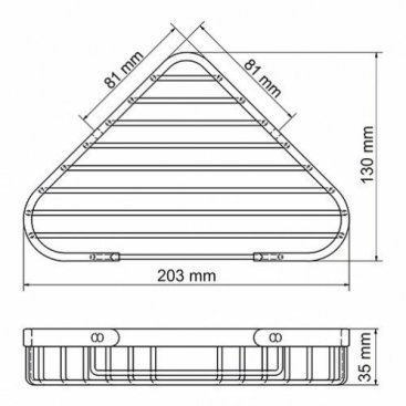 Полка WasserKRAFT K-733BLACK