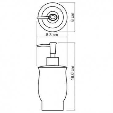 Дозатор мыла настольный WasserKRAFT C183