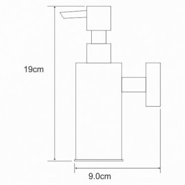 Дозатор мыла настенный WasserKRAFT K-1399B