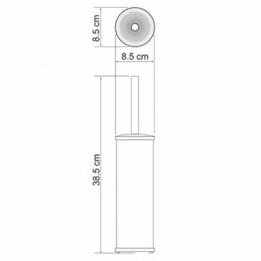 Ершик напольный WasserKRAFT K-1027white