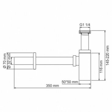 Сифон для раковины WasserKRAFT A096