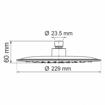 Верхний душ WasserKRAFT A115