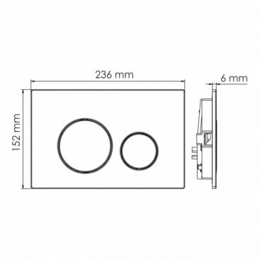 Инсталляция для унитаза WasserKRAFT Abens 20TLT.010.ME.WH.BN02