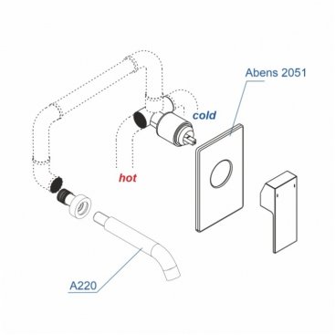 Смеситель для раковины WasserKRAFT Abens A20503