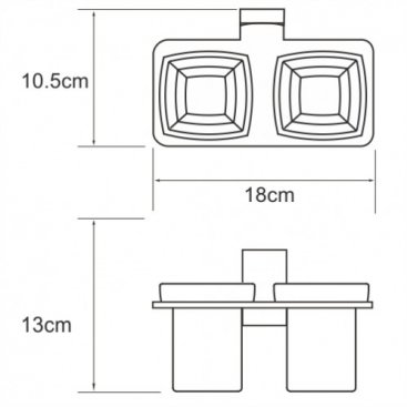 Два стакана WasserKRAFT Abens K-3228D