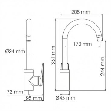 Смеситель для кухни WasserKRAFT Aisch 5507