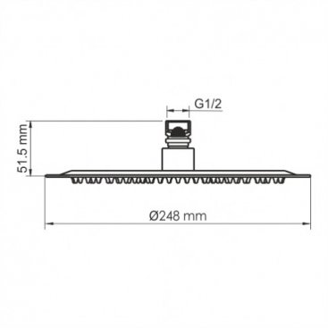 Верхний душ WasserKRAFT Aisch A259