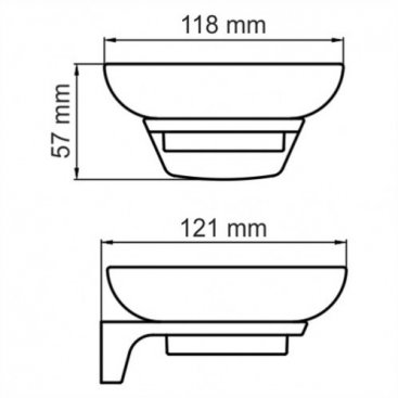 Мыльница нестенная WasserKRAFT Aisch K-5929