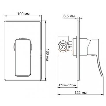 Смеситель для душа WasserKRAFT Aller 10651