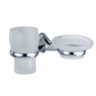Стакан и мыльница стеклянные WasserKRAFT Aller K-1126