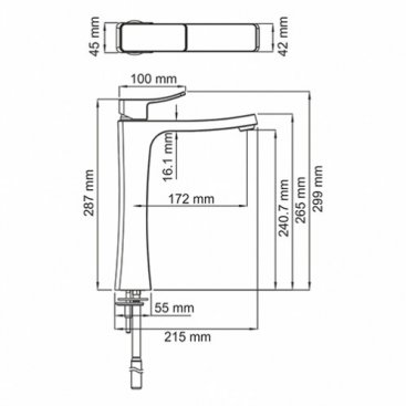 Смеситель для раковины WasserKRAFT Aller 1063H