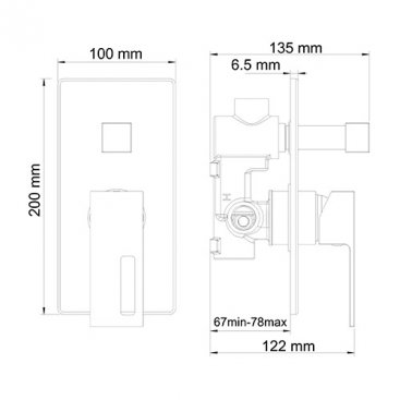 Смеситель для душа WasserKRAFT Alme 1551