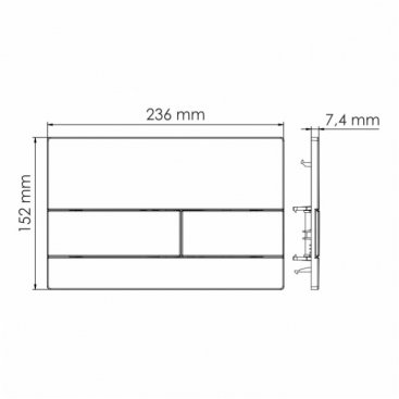 Инсталляция для унитаза WasserKRAFT Alme 15TLT.010.ME.WH04