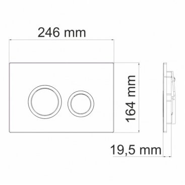 Инсталляция для унитаза WasserKRAFT Alme 15TLT.010.ME.PB01