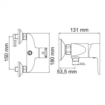 Смеситель для душа WasserKRAFT Ammer 3702