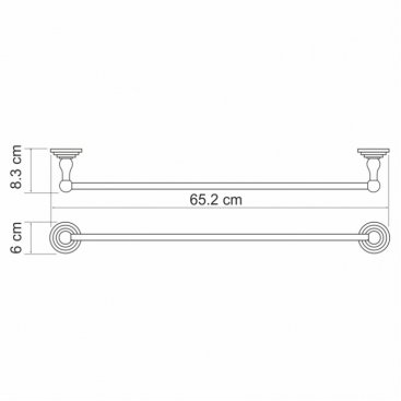 Полотенцедержатель WasserKRAFT Ammer K-7030