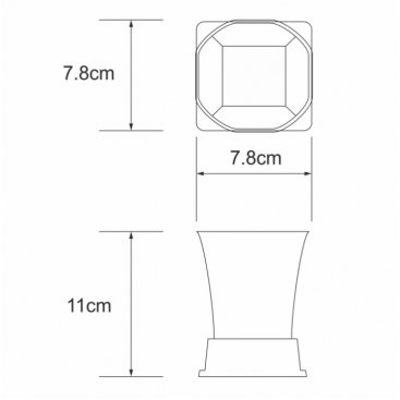 Стакан настольный WasserKRAFT Amper K-5428 BLACK