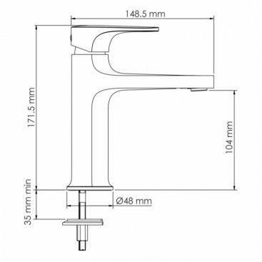 Смеситель для раковины WasserKRAFT Asphe 7703