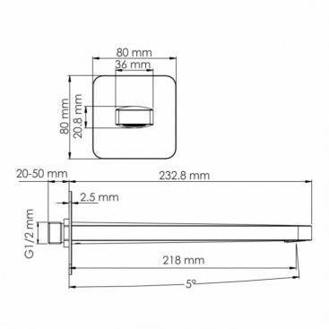 Смеситель для раковины WasserKRAFT Asphe A7751.289