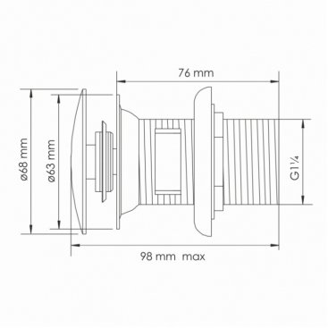 Донный клапан WasserKRAFT Asphe A336