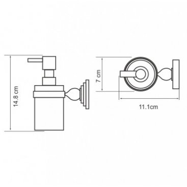 Дозатор мыла WasserKRAFT Diemel K-2299