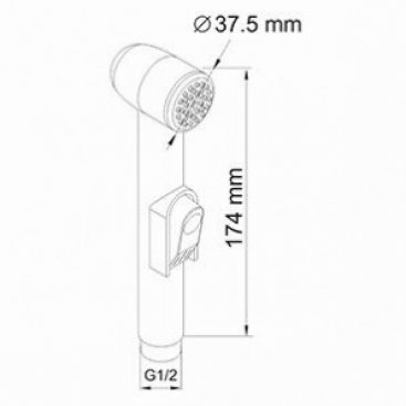 Гигиенический набор WasserKRAFT Dill A06156