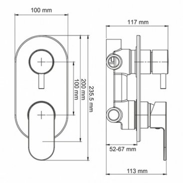 Смеситель для душа WasserKRAFT Dinkel 5871