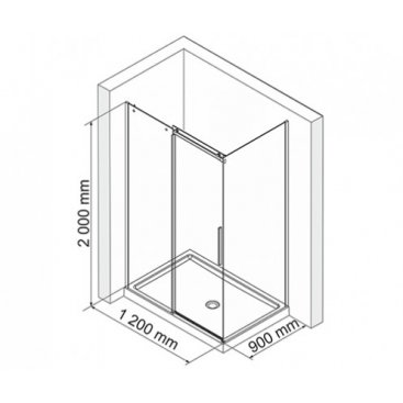 Душевой уголок WasserKRAFT Dinkel 58R07 120x90 см