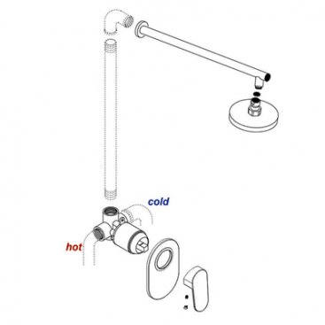 Смеситель для душа WasserKRAFT Donau 5351