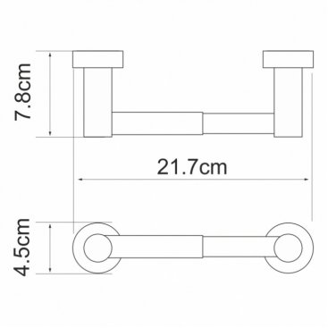 Держатель туалетной бумаги WasserKRAFT Donau K-9422