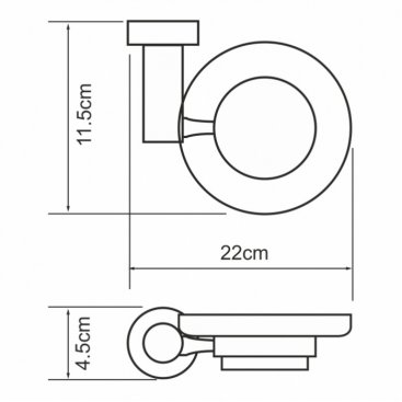 Мыльница стеклянная WasserKRAFT Donau K-9429