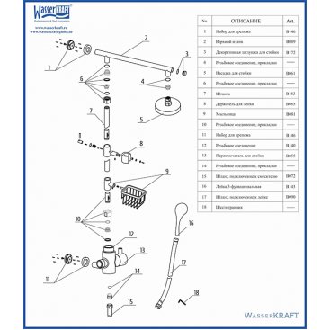 Душевая колонна WasserKRAFT A015