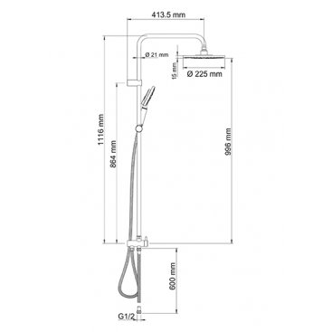 Душевая колонна WasserKRAFT A039