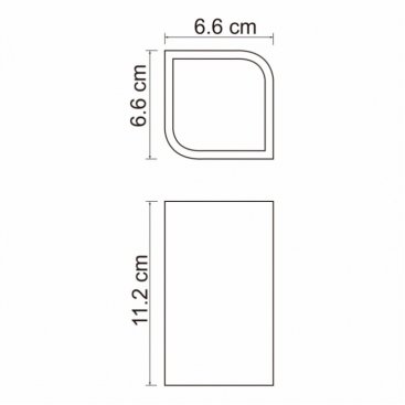 Стакан настольный WasserKRAFT Elba К-2728