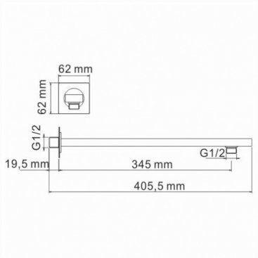 Душевая система WasserKRAFT Elbe A16160 Thermo