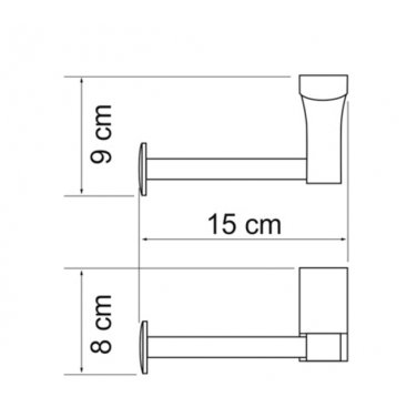 Держатель туалетной бумаги WasserKRAFT Exter K-5296