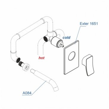 Смеситель для раковины WasserKRAFT Exter A16573