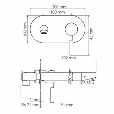 Смеситель для раковины WasserKRAFT Gollach 3330