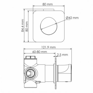 Смеситель для ванны WasserKRAFT Havel A3651.282.284.285.194.286