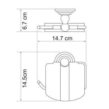 Держатель туалетной бумаги WasserKRAFT Isar K-7325