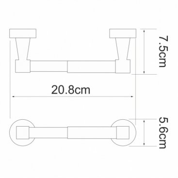 Держатель туалетной бумаги WasserKRAFT Isen K-4022