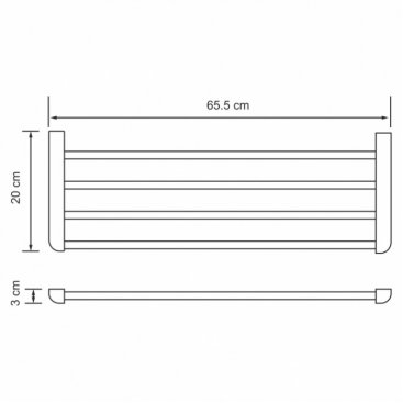 Полотенцедержатель WasserKRAFT Kammel К-8311