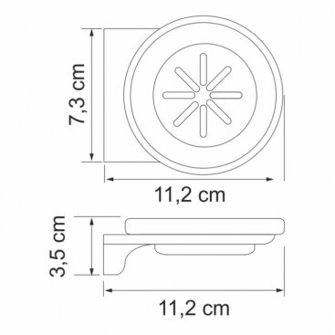 Мыльница настенная WasserKRAFT Kammel К-8329