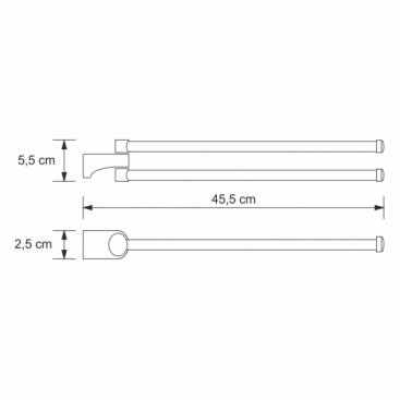 Полотенцедержатель WasserKRAFT Kammel К-8331